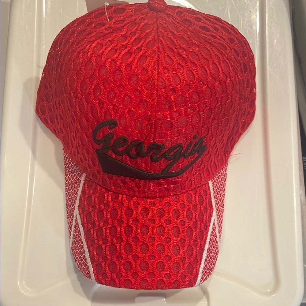 Georgia Red Mesh Cap